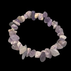 Amethyst GemStone Stretchy Bracelet